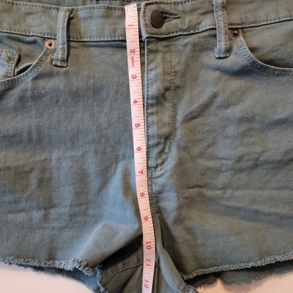 Universal Thread Women's Teal Casual High Rise Shortie Shorts Size 18/34 EuC - Picture 11 of 11